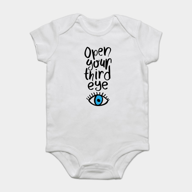 Open your third eye yoga meditation design text